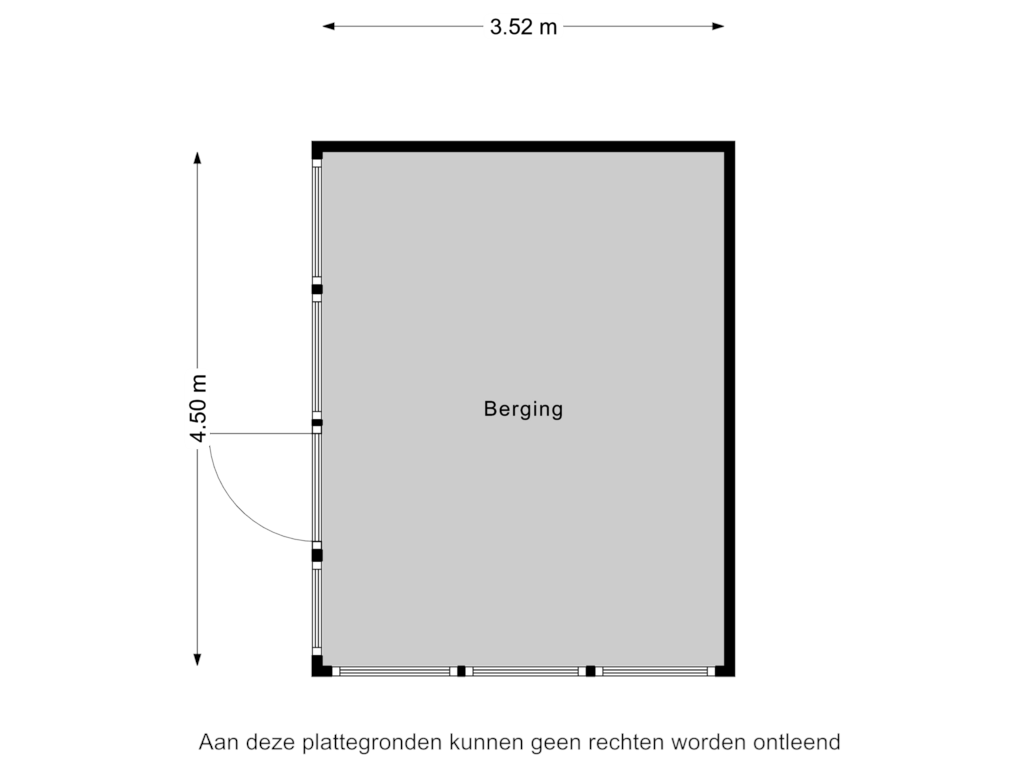 Bekijk plattegrond van Berging van Zonnebloemstraat 26