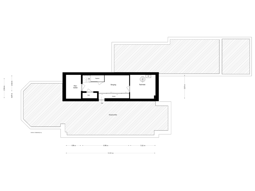 Bekijk plattegrond van KELDER van Keizer Karelweg 468