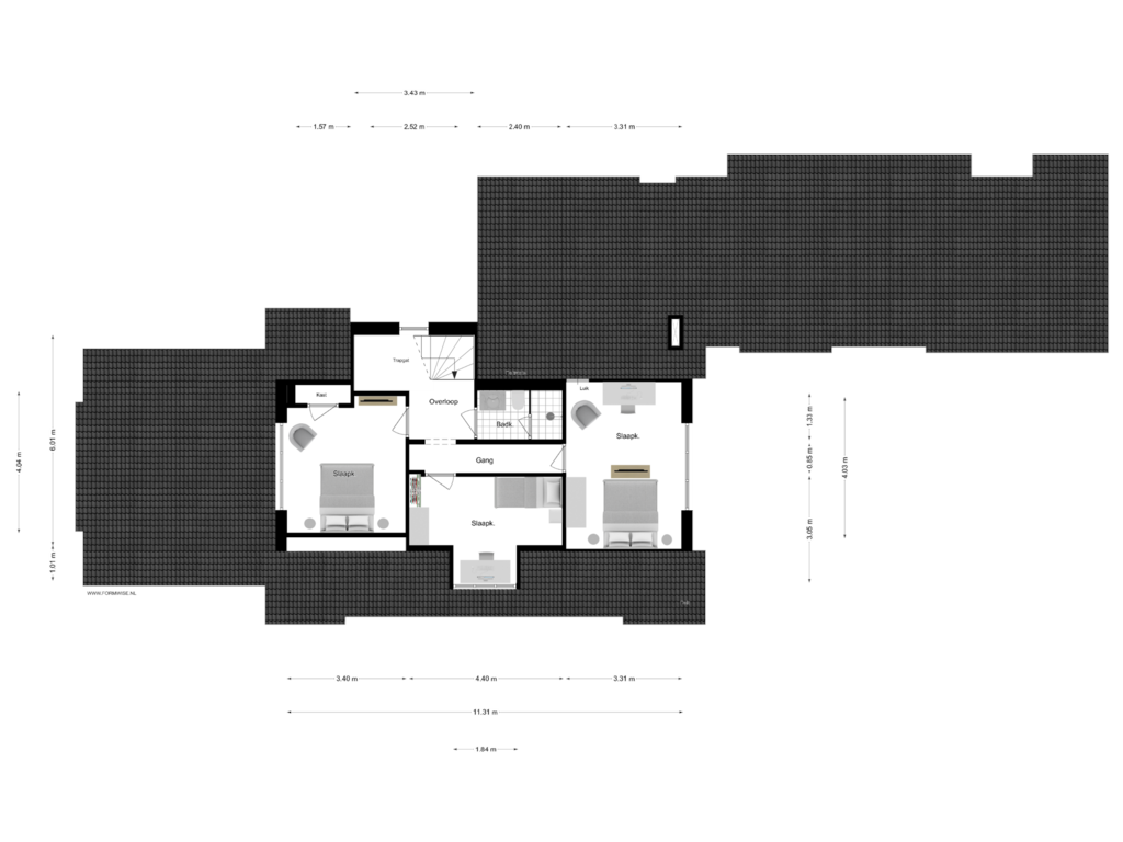 Bekijk plattegrond van 2e VERDIEPING van Keizer Karelweg 468