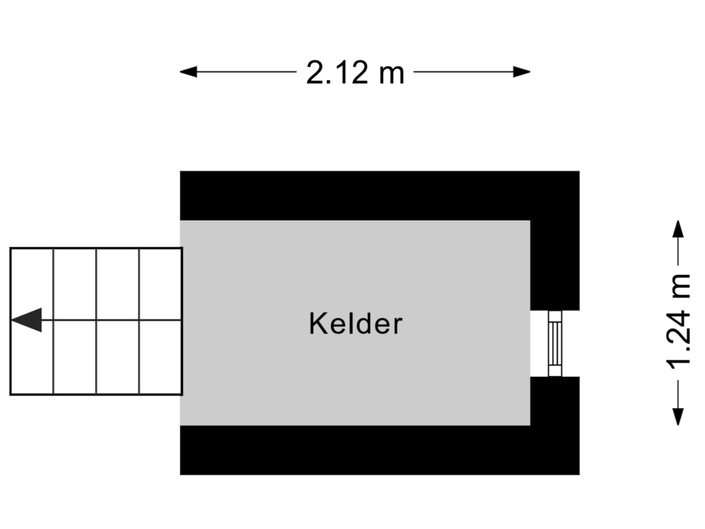 Bekijk plattegrond van Kelder van Heieind 6