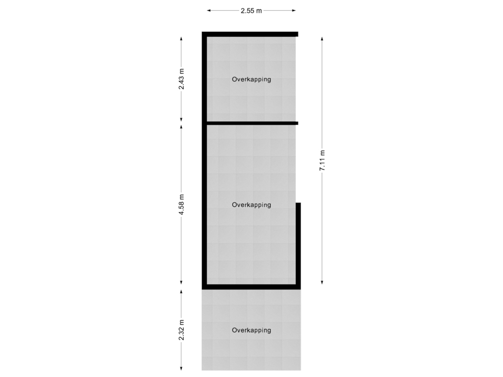 Bekijk plattegrond van Overkapping van Heieind 6