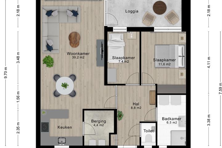 Bekijk foto 4 van Exclusieve appartementen (Bouwnr. 22)