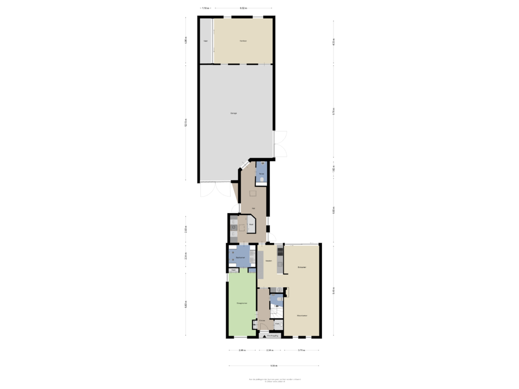 Bekijk plattegrond van Begane Grond van Dorpsweg 100-A