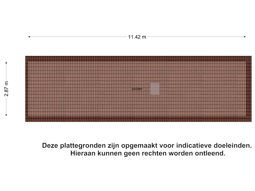 View floorplan of Zolder of Koudorpstraat 42