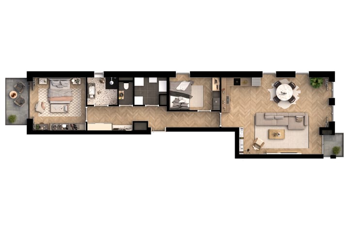 Foto 3 van Appartement type A3 (Bouwnr. 3)