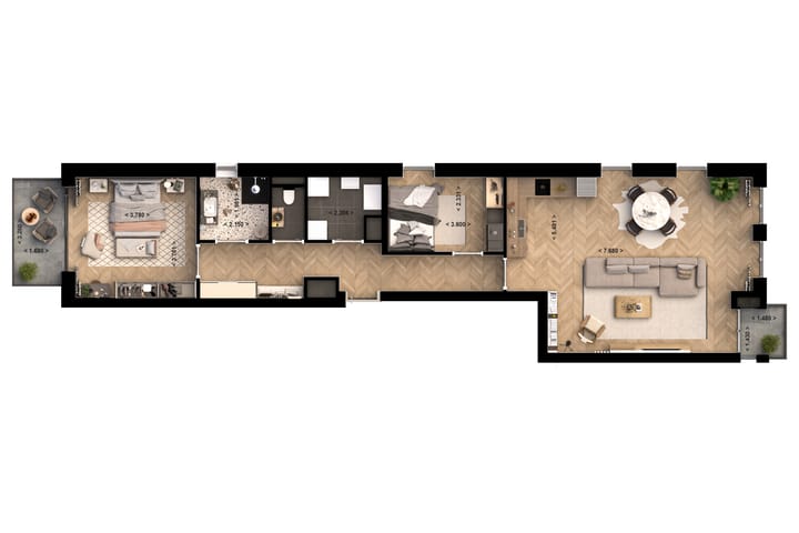 Foto 5 van Appartement type A3 (Bouwnr. 3)