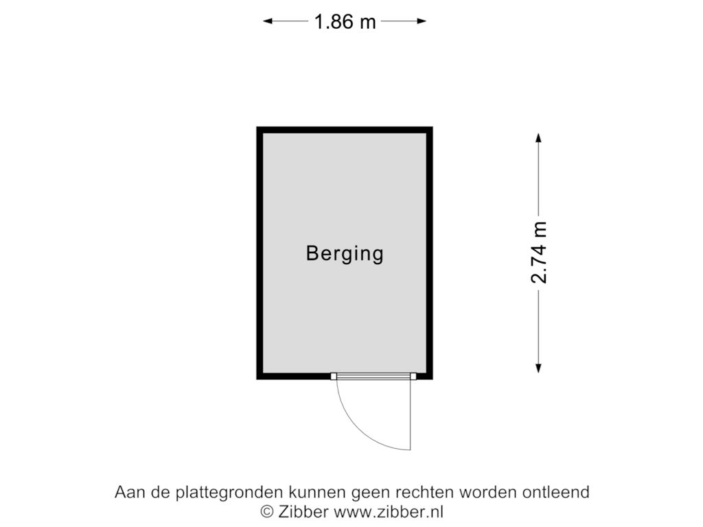 Bekijk plattegrond van Berging van Heereweg 43-A11