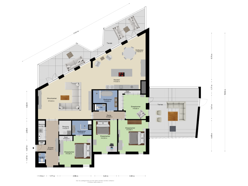 View floorplan of Appartement of Noorderhavenkade 31