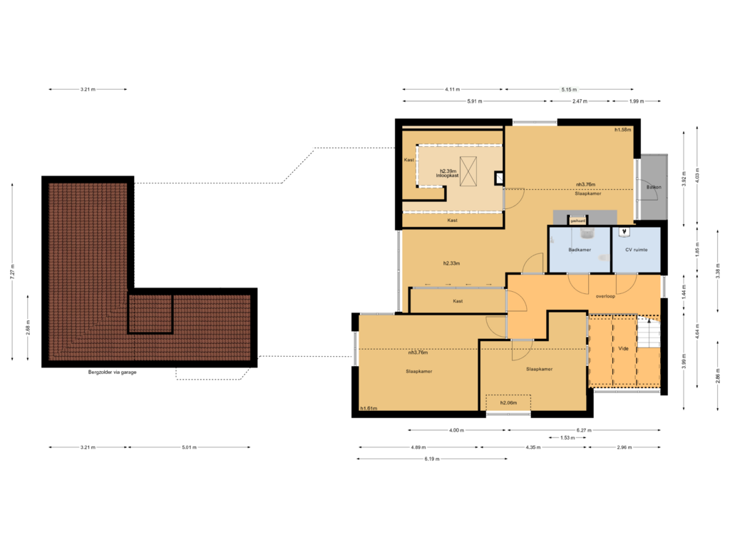 Bekijk plattegrond van Eerste verdieping van de Acacia 2