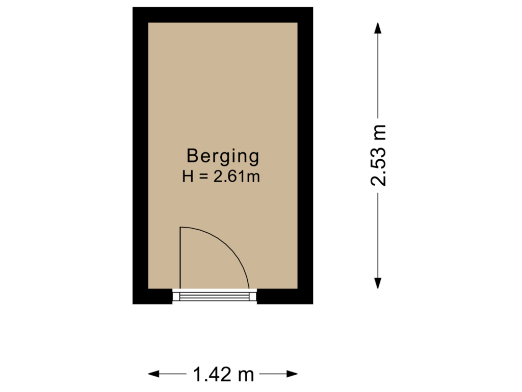 Bekijk plattegrond van Berging van Duinroos 31