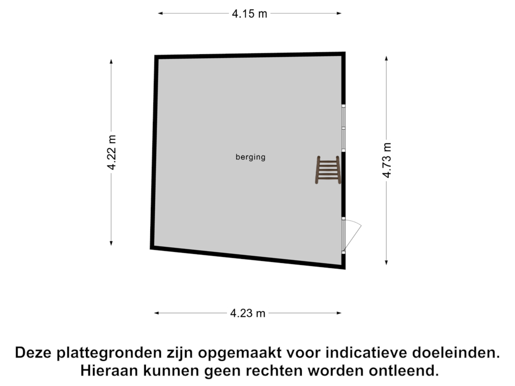 Bekijk plattegrond van Berging van Bebouwdendam 3