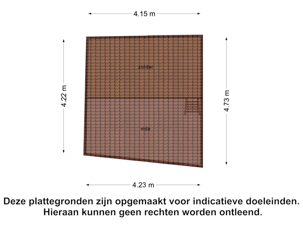 Bekijk plattegrond van Zolder van Bebouwdendam 3