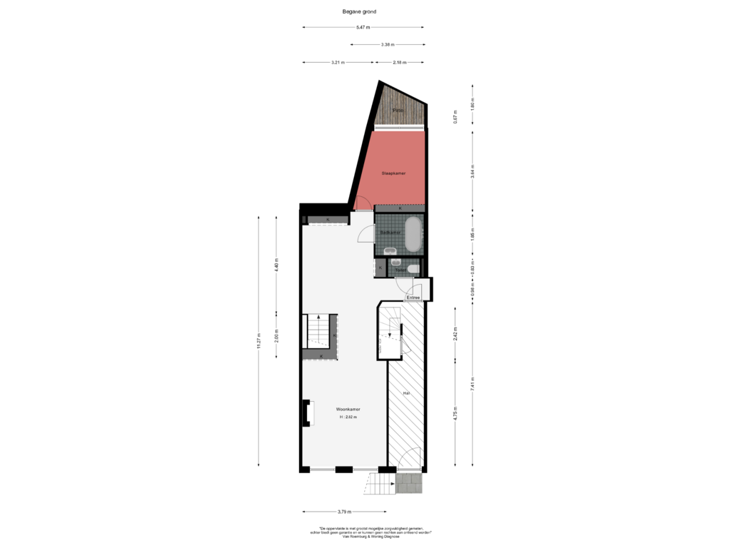 Bekijk plattegrond van Begane grond van Staalkade 4-A