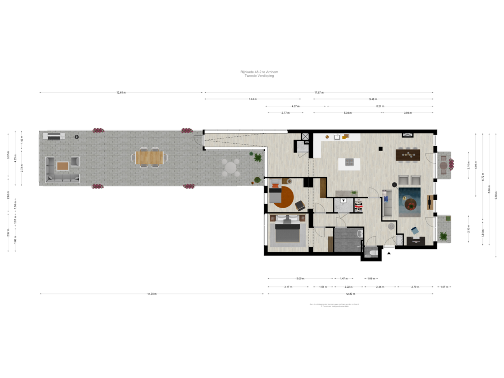 View floorplan of Tweede Verdieping of Rijnkade 48-2