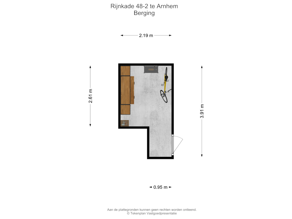 View floorplan of Berging of Rijnkade 48-2