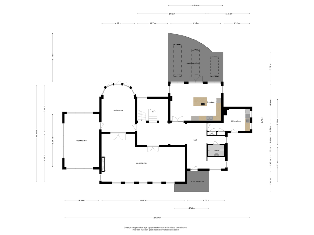 Bekijk plattegrond van begane grond van Herstraat 61