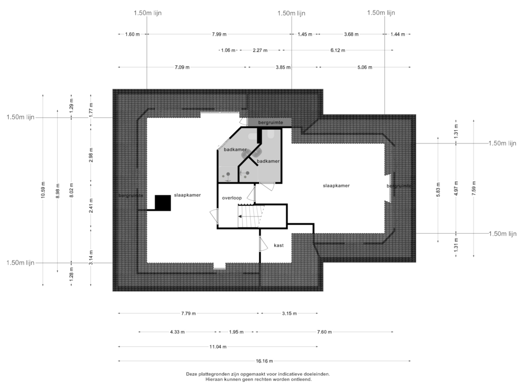 Bekijk plattegrond van 2e verdieping van Herstraat 61