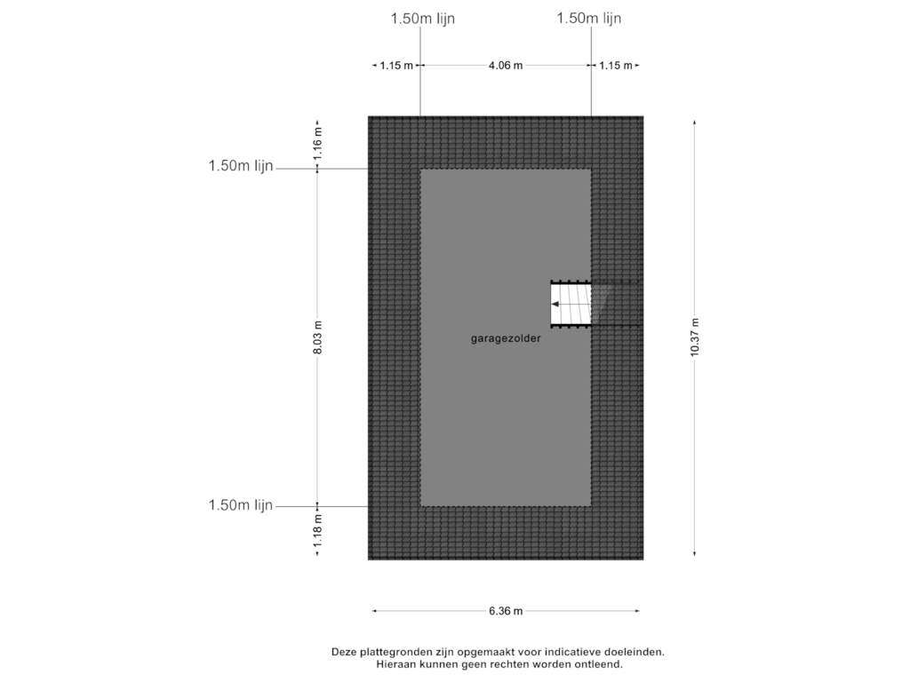 Bekijk plattegrond van garage 1e van Herstraat 61