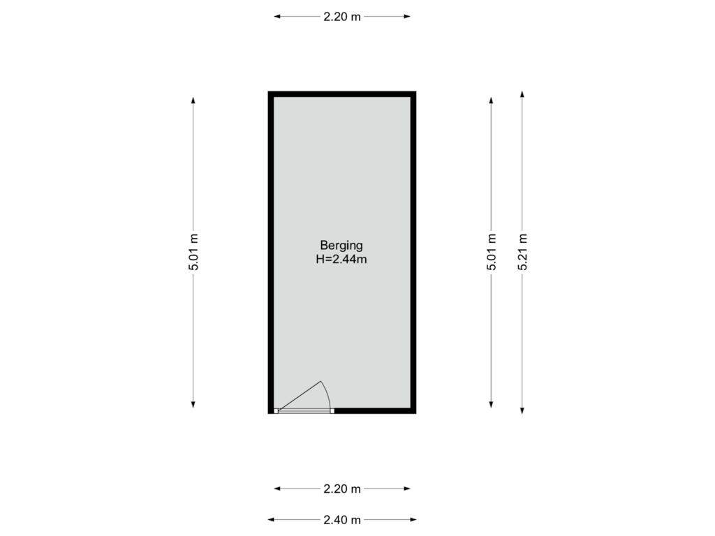 View floorplan of Berging of Beatrixlaan 58