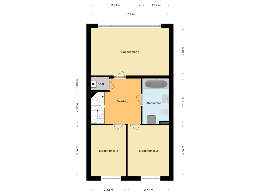 Bekijk plattegrond van Eerste verdieping van Musical 9