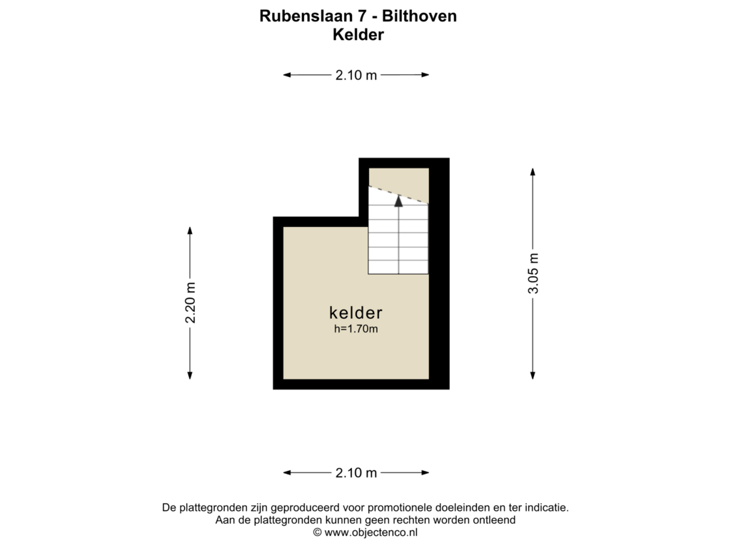 Bekijk plattegrond van KELDER van Rubenslaan 7