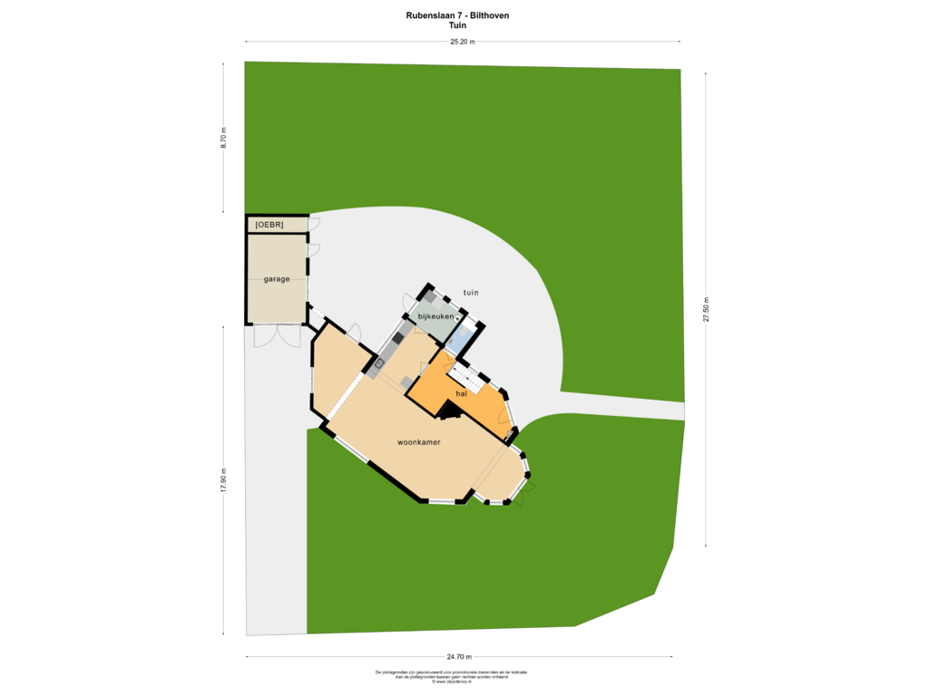 Bekijk plattegrond van TUIN van Rubenslaan 7