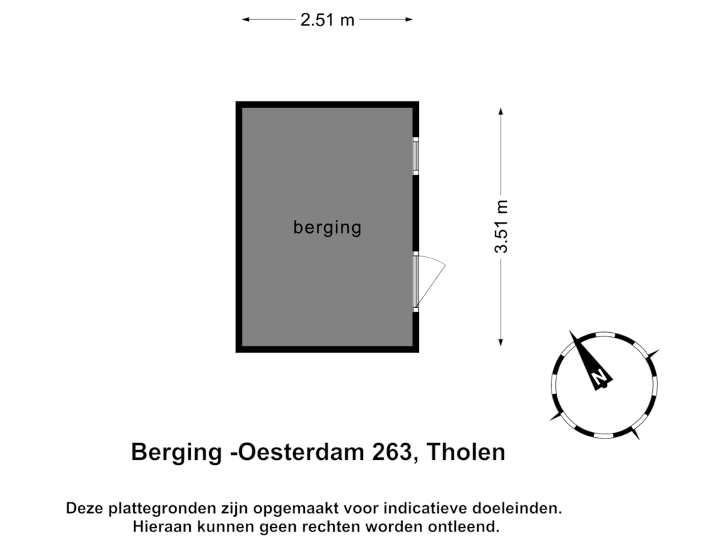 View floorplan of Berging of Oesterdam 263