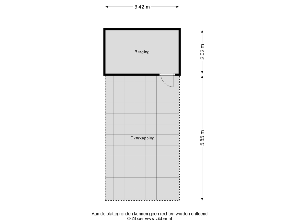 Bekijk plattegrond van Berging van Burgemeester Smeelelaan 76