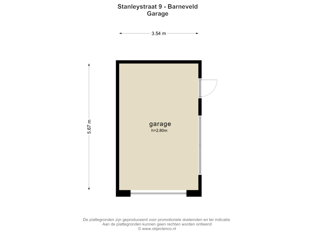 Bekijk plattegrond van GARAGE van Stanleystraat 9