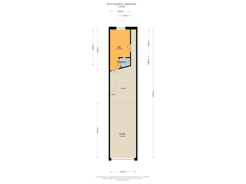 Bekijk plattegrond van SCHUUR van Herenweg 60-A