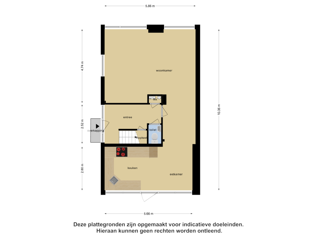 Bekijk plattegrond van Begane Grond van Windsingel 11