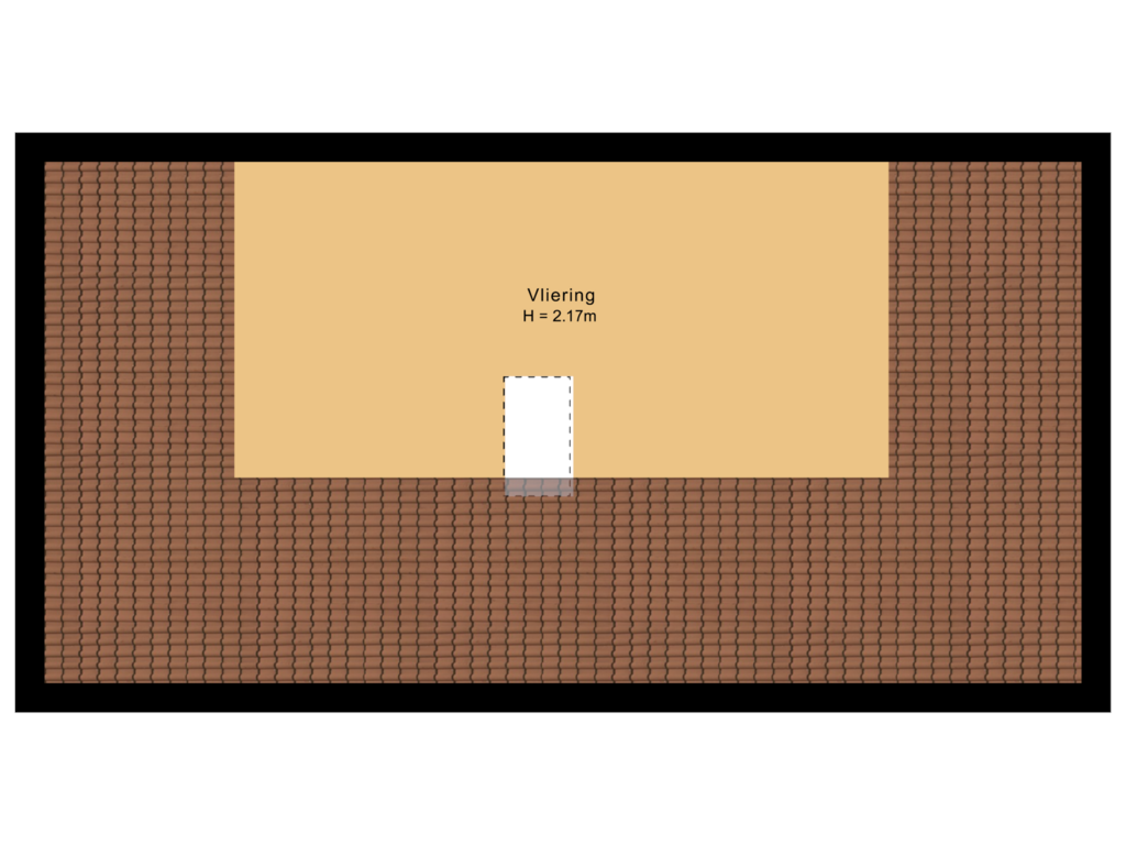 View floorplan of Vliering of Rembrandtweg 20