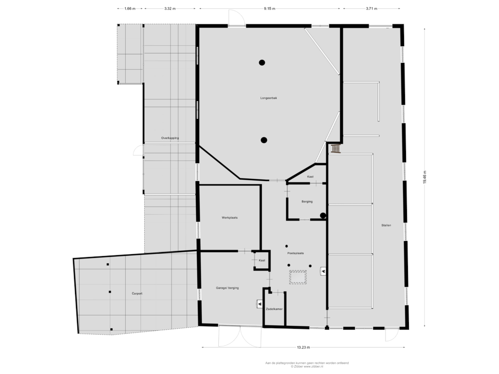 Bekijk plattegrond van Schuur van Jipsingboertangerweg 147