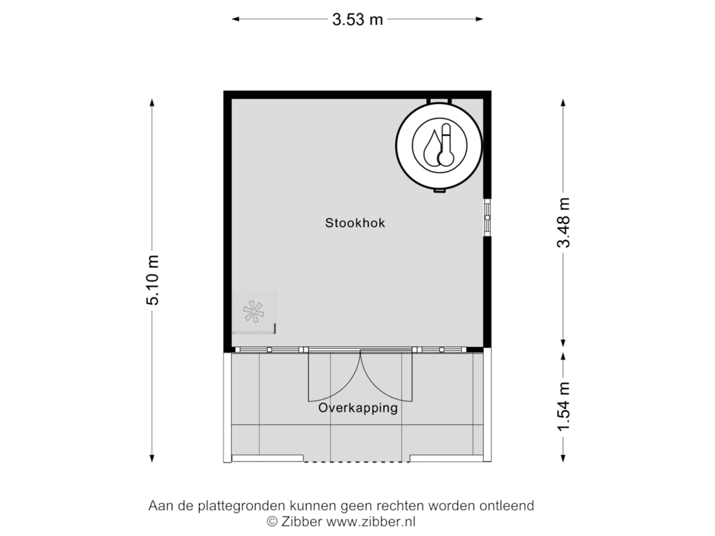 Bekijk plattegrond van Berging van Jipsingboertangerweg 147