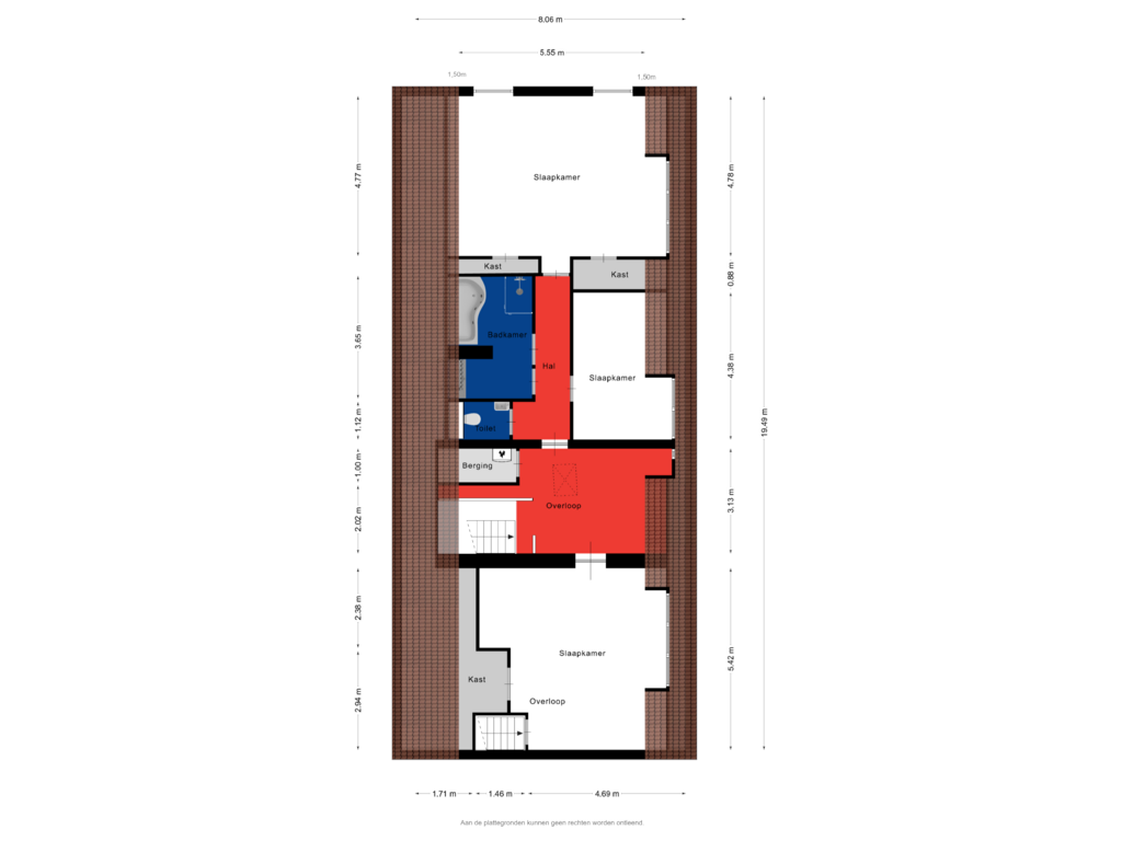 Bekijk plattegrond van Eerste Verdieping van Driehoefijzersstraat 43