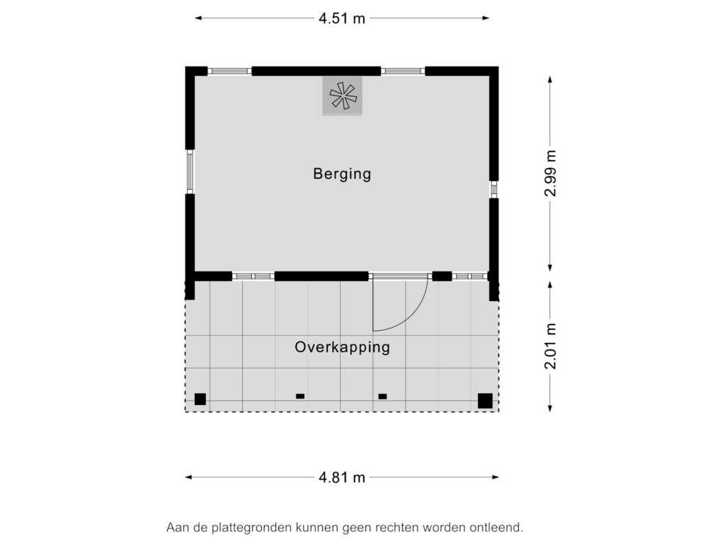 Bekijk plattegrond van Berging van Driehoefijzersstraat 43