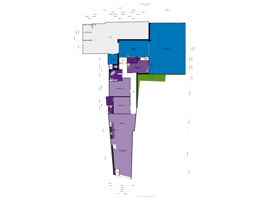 View floorplan of TUIN of Súd 14