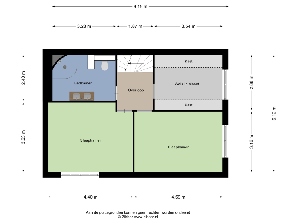 Bekijk plattegrond van Eerste Verdieping van W. v.d. Brinkstraat 18