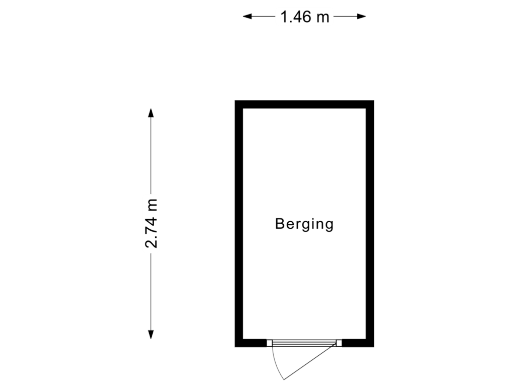 Bekijk plattegrond van Berging van Wilhelminakade 669