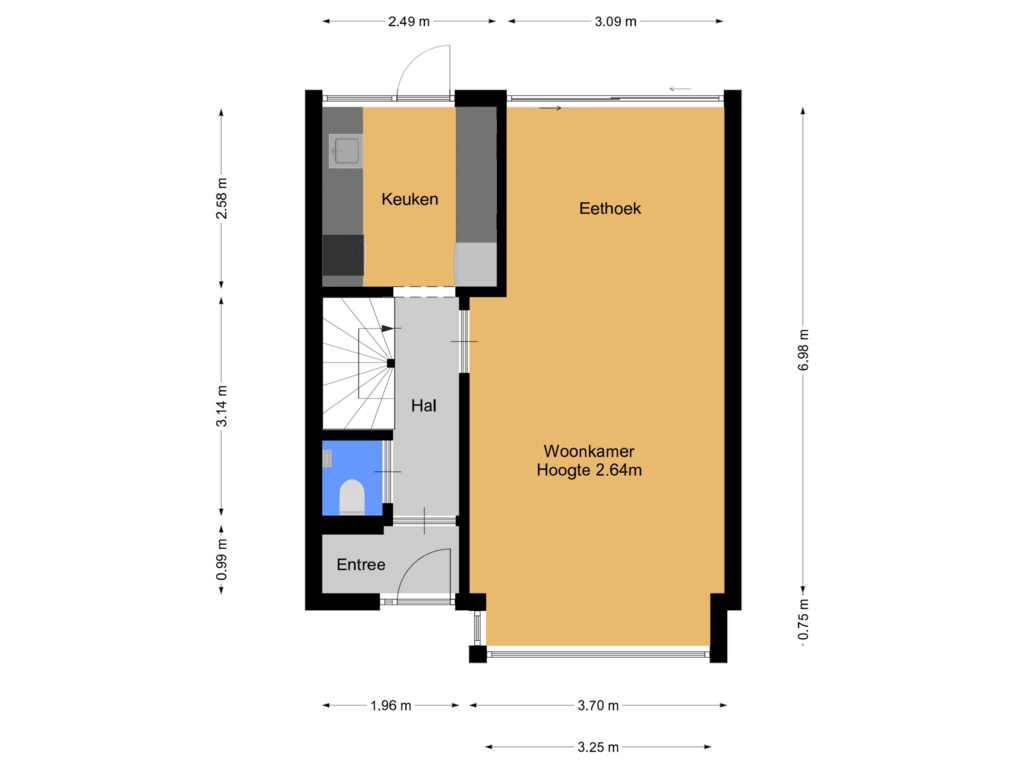 Bekijk plattegrond van Begane grond van Zaadkorrel 11