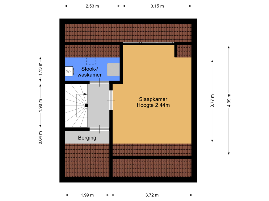 Bekijk plattegrond van 2e verdieping van Zaadkorrel 11