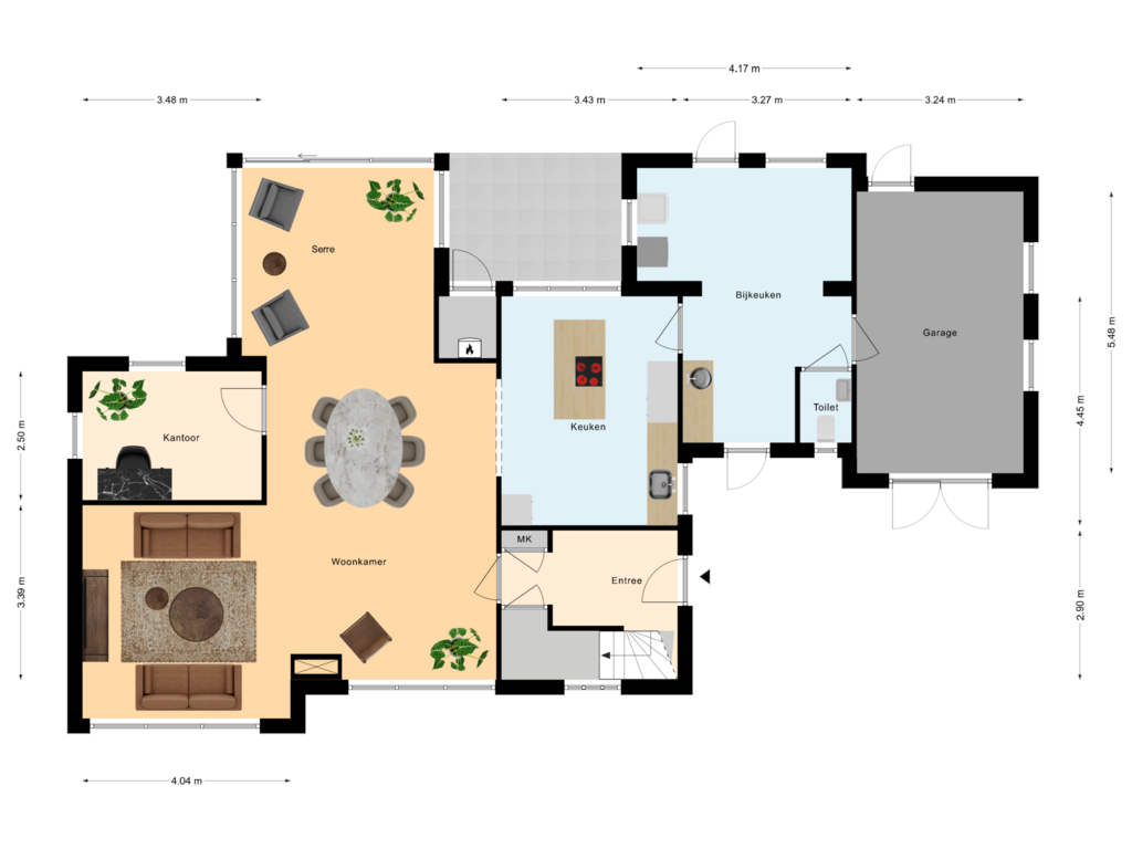 Bekijk plattegrond van Begane Grond van Vosmeerstraat 20