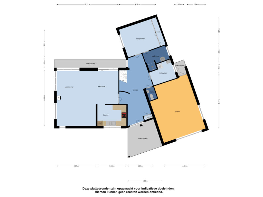 Bekijk plattegrond van Begane Grond van De Meylaan 6