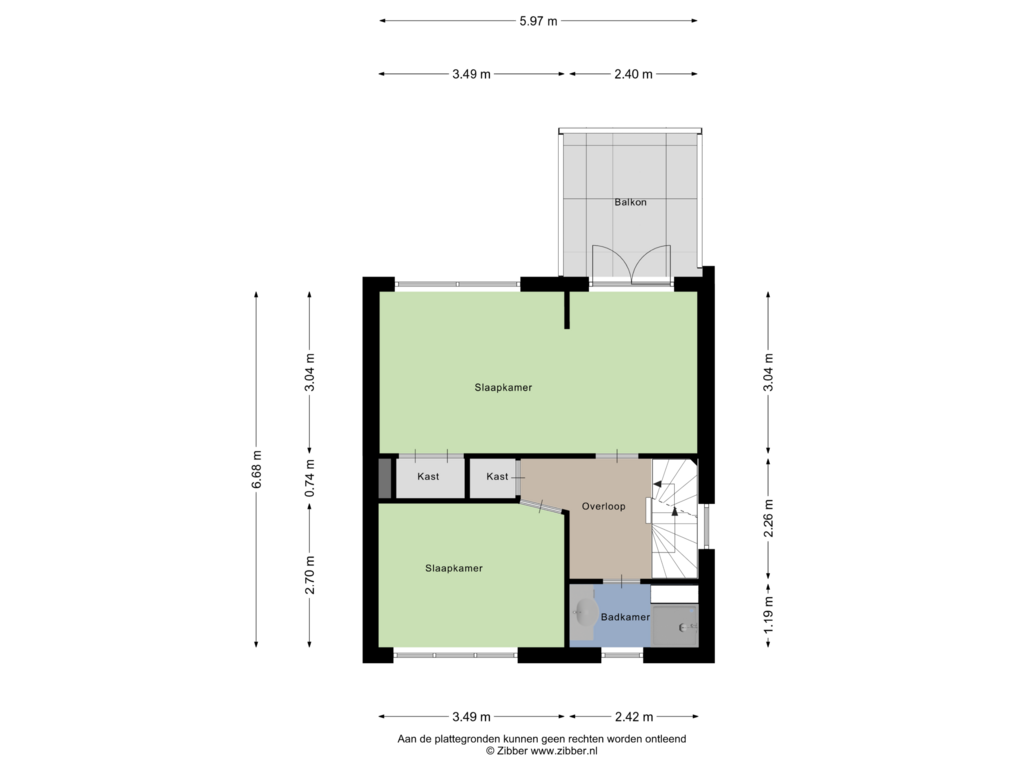 Bekijk plattegrond van Eerste Verdieping van Kievitsheuvel 9