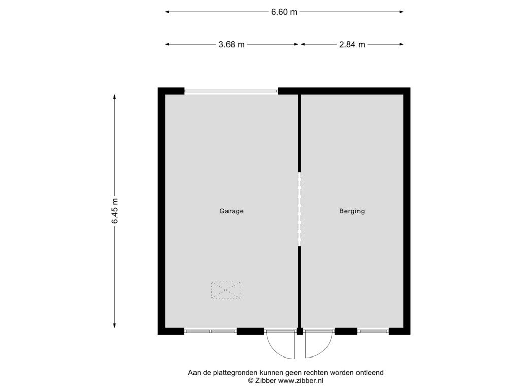 Bekijk plattegrond van Berging van Blankenburg 21