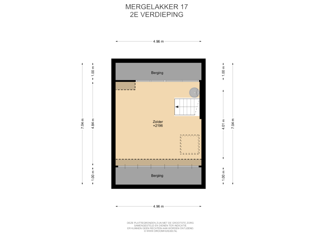 Bekijk plattegrond van 2E Verdieping van Mergelakker 17