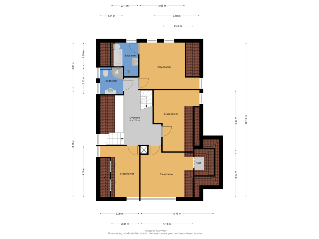 Bekijk plattegrond van 1e verdieping van Magnolialaan 7