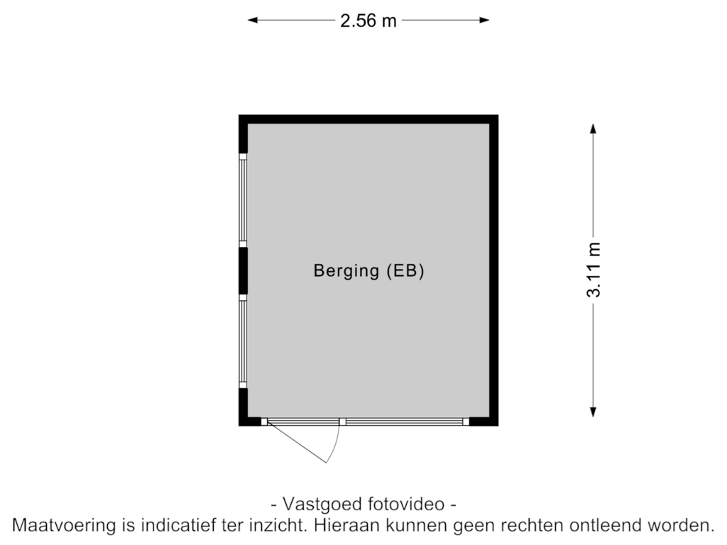 Bekijk plattegrond van Berging van Magnolialaan 7