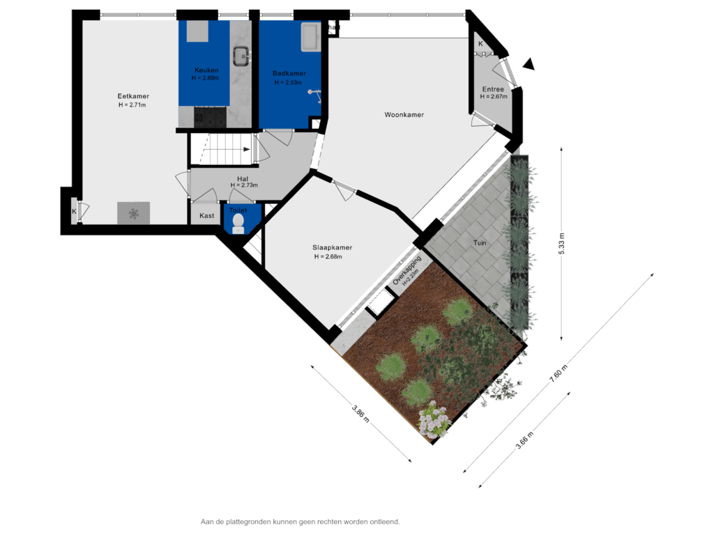 Bekijk plattegrond van Begane Grond (copy) van Swammerdamsingel 79