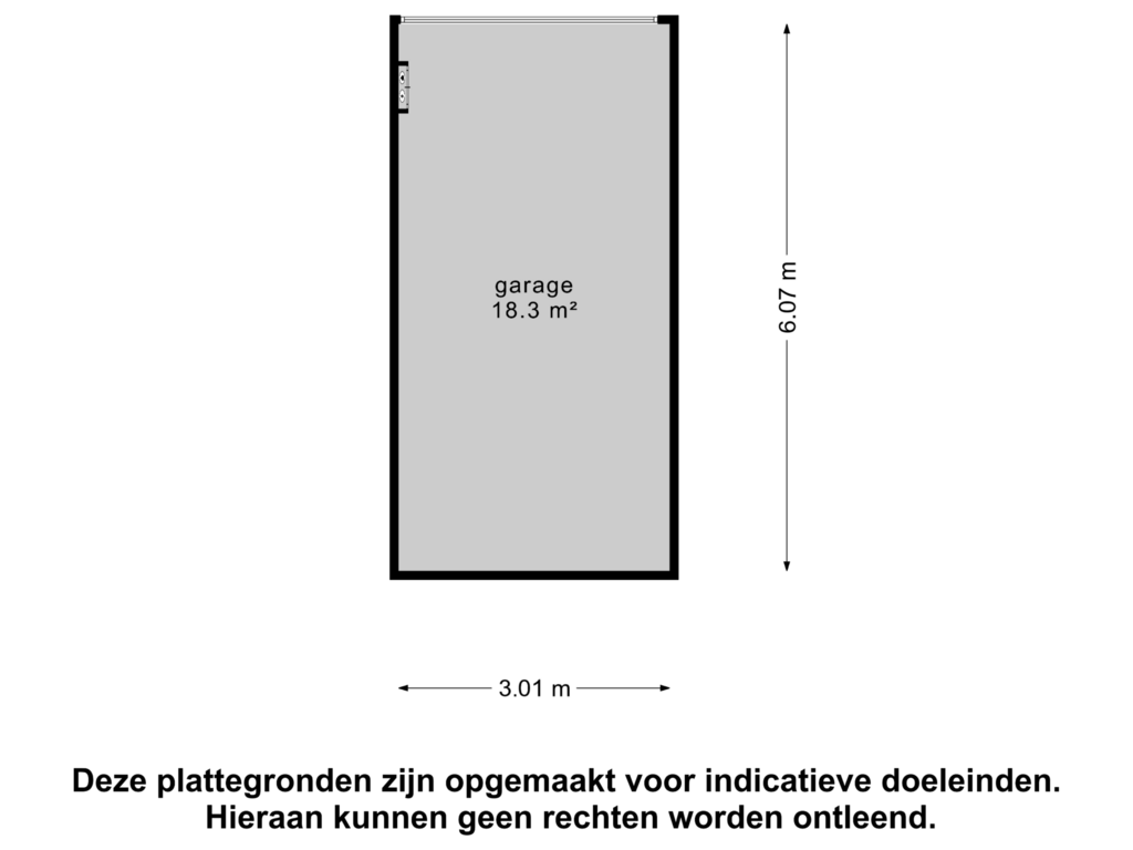 Bekijk plattegrond van Garage van Voorstraat 61-C